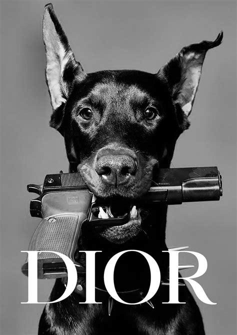 dior dog gun picture|Dog with Gun .